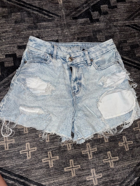 American Eagle Outfitters Pants - American Eagle Outfitters Light Wash Distressed Denim Shorts